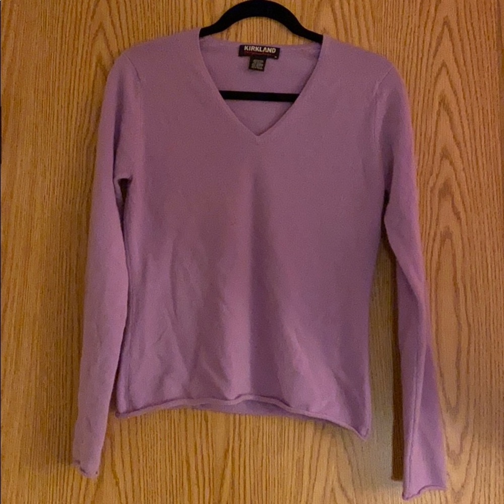 Cashmere Sweater Lavender Lilac
